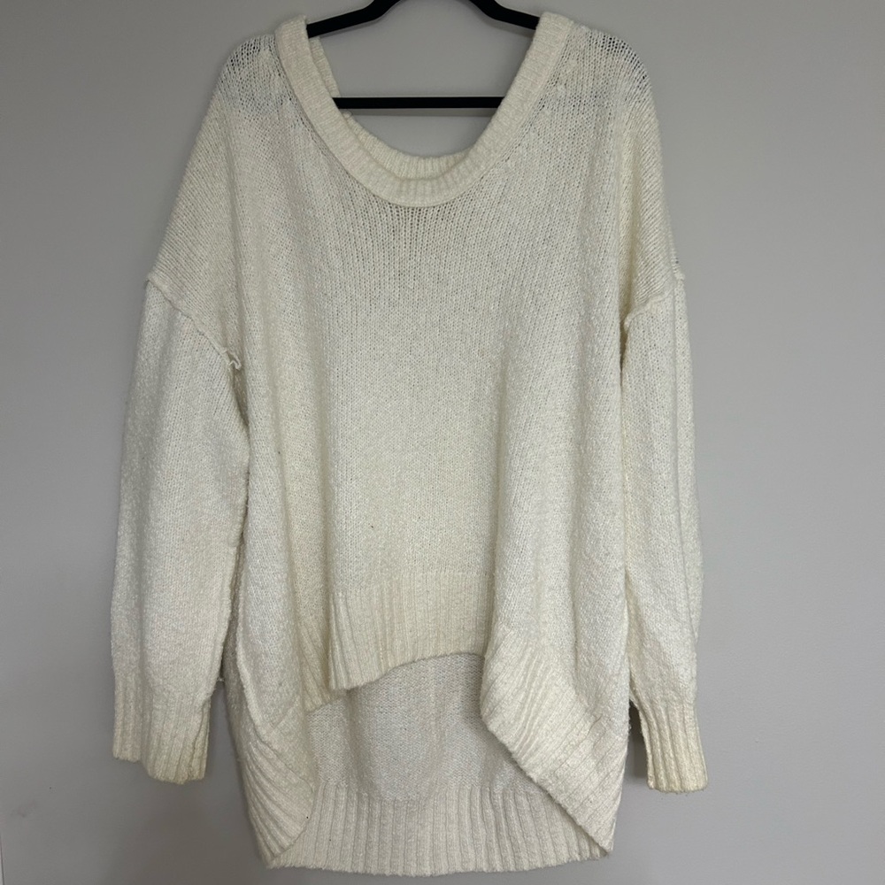 We The Free Cream Knit Sweater
